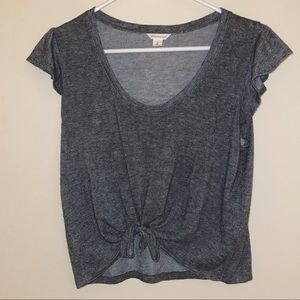 Aeropostale Grey Shirt with front knot